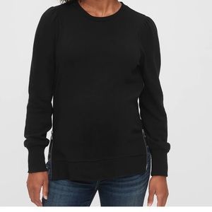 Gap maternity side zip sweatshirt